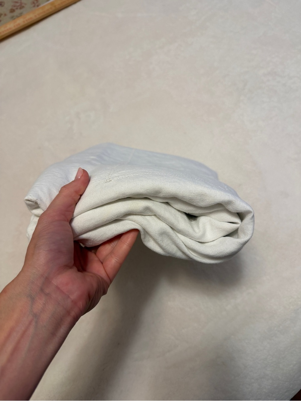 Vintage White Dining Table Linen - Soft Cotton Napkin
